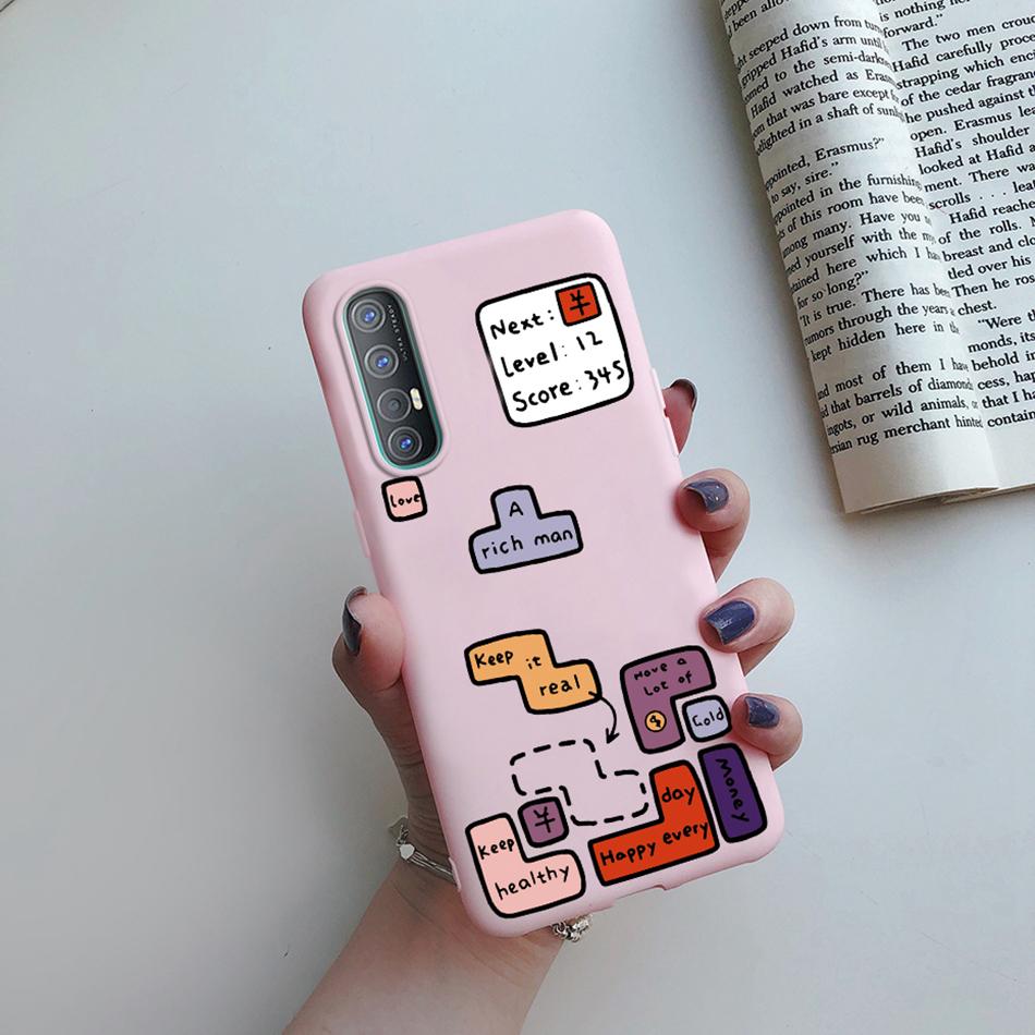 For OPPO Reno 3 Pro 5G Case Cute Cat Cactus Slim Soft Phone Case For OPPO Find X2 iIte Neo CPH2005 CPH2009 Silicone Back Cover