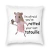 Ratted Your Last Tatouille Pillowcase Polyester Linen Velvet Pattern Zip Decorative Throw Pillow Case Room Cushion Cover