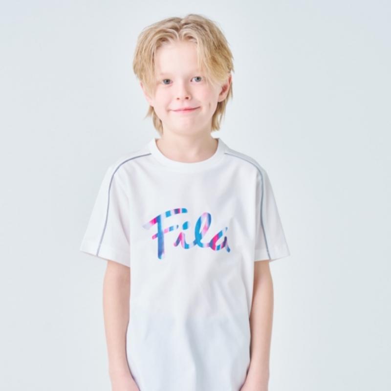 [fila Kids] Big Logo FuncTional T shirT  Fk2rsf2501x Owh  q0zFk2rsf2501xOwh