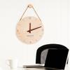 Round Solid Wood Clock Hanging Aesthetic Clock Home Decor Scale Clock  Wall Decoration
