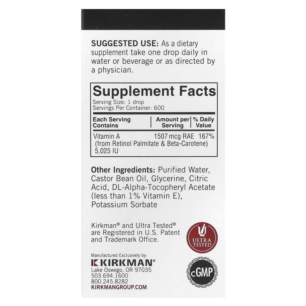 Mycella Vitamin A Drops, 30Ml (1Fl Oz)