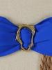 A18 Sexy European & American Solid Color Bandeau Bikini Set