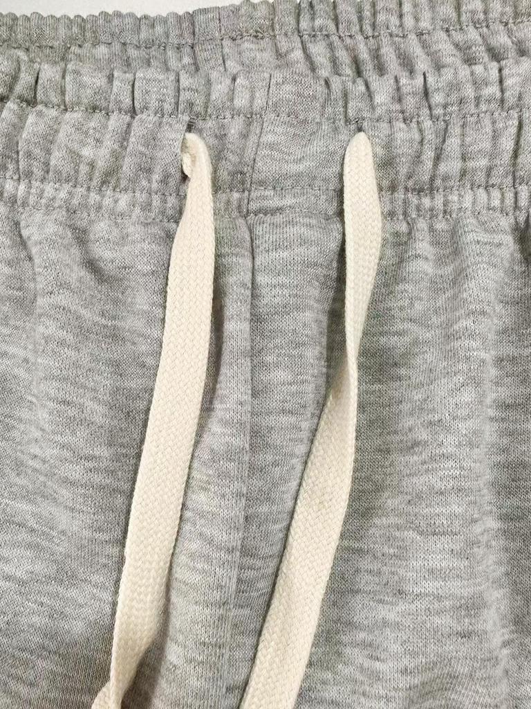 Pantalon de survêtement décontracté pour homme, style européen, taille élastique, jambe droite