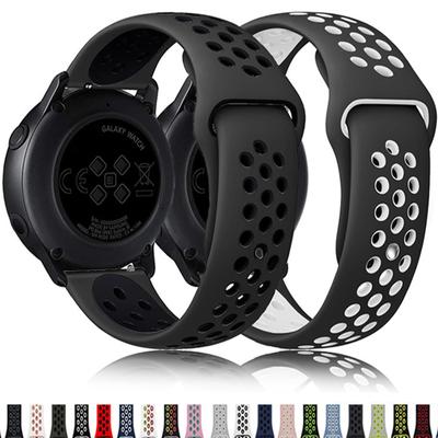 20mm For Samsung Galaxy Watch 6 5 Pro/4/4 Classic/3 46mm/42mm/40mm/44mm Silicone 22mm Watch Strap Sport Bracelet Active 2 Band