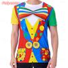3D Gedrucktes Fake Anzug T-Shirt für Herren Lustige Cosplay Muster T-Shirts Sommer Lässige Übergroße Tops Kurzarm Rundhals T-Shirts