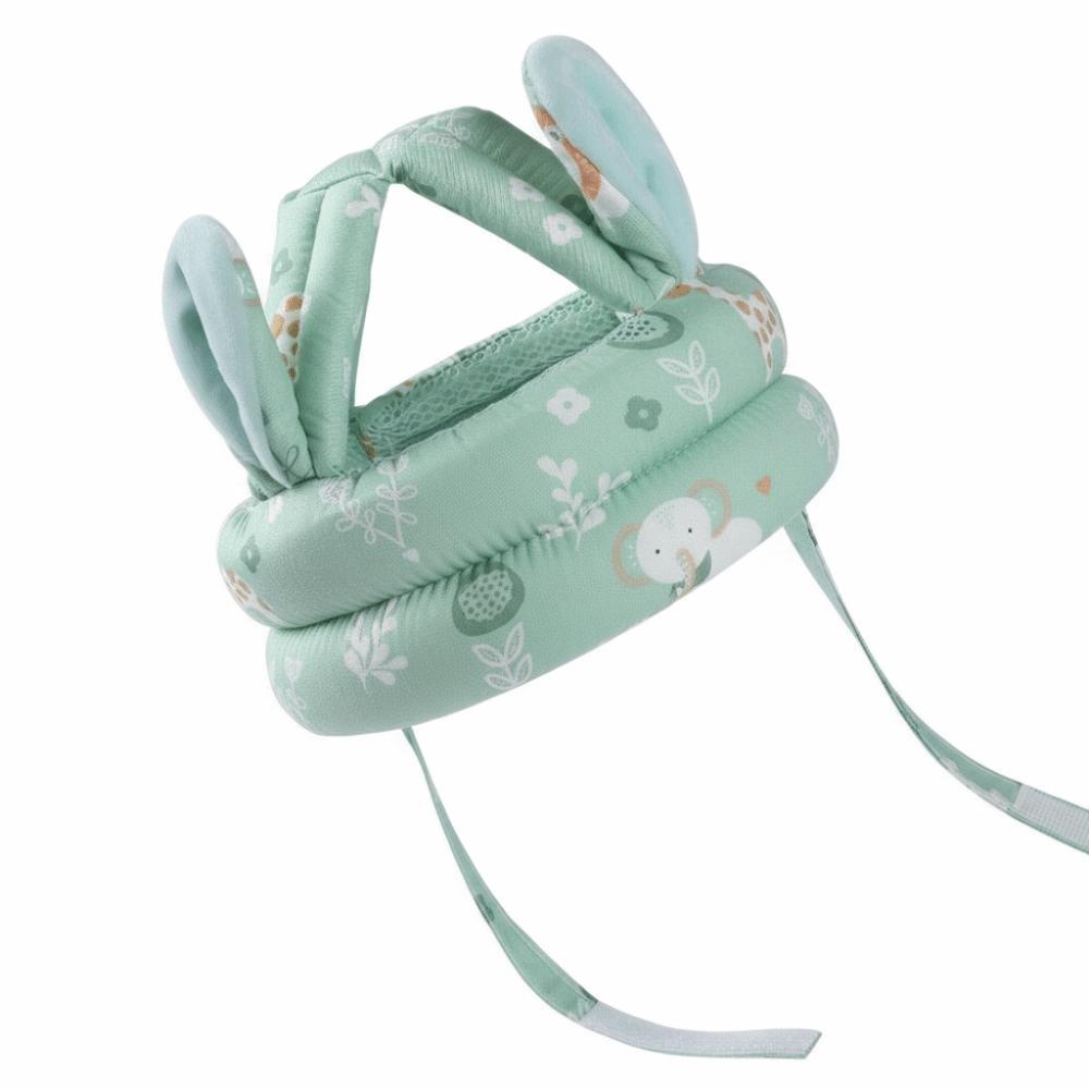 

Soft Infant Head Protection Cap Adjustable Baby Safety Crash Cap Children Learn To Walk зелений