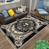 Retro Floral Skull Moth Design Non-Slip Doormat Yoga Mat or Decorative Carpet for Bedrooms, Living Rooms, Dorms, and Balconies