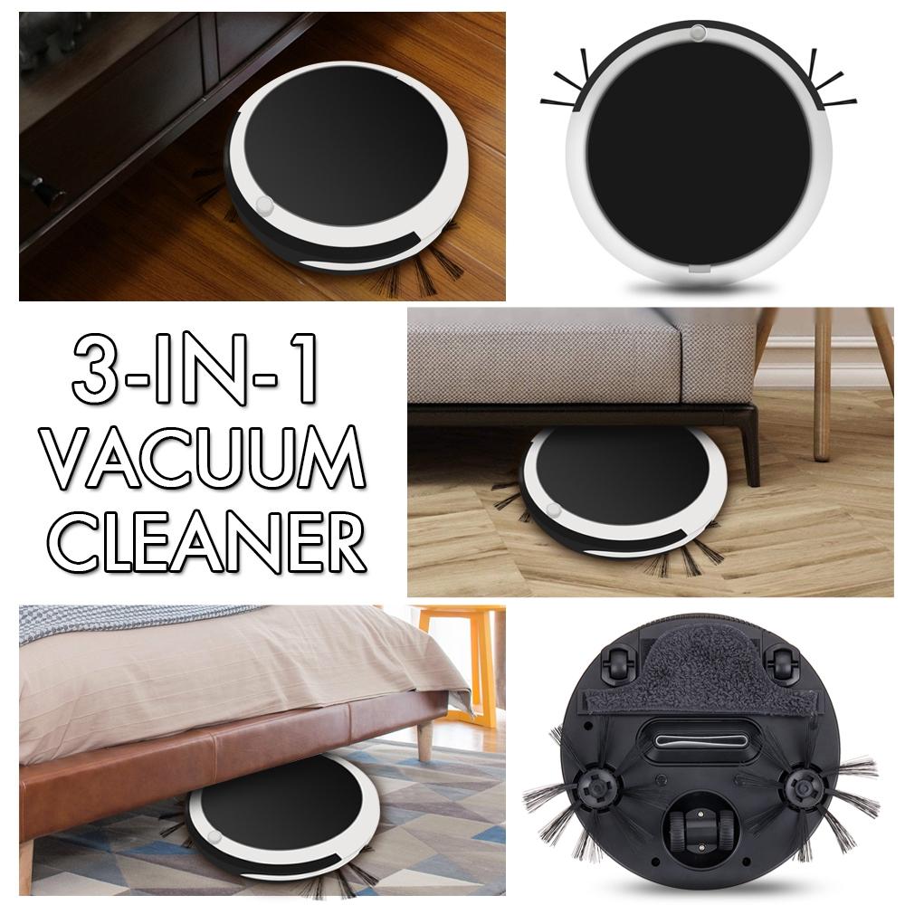 7W DC 5V Rechargeable Automatic Smart Sweeping Robot Vacuum Cleaner Strong Suction 3 in1