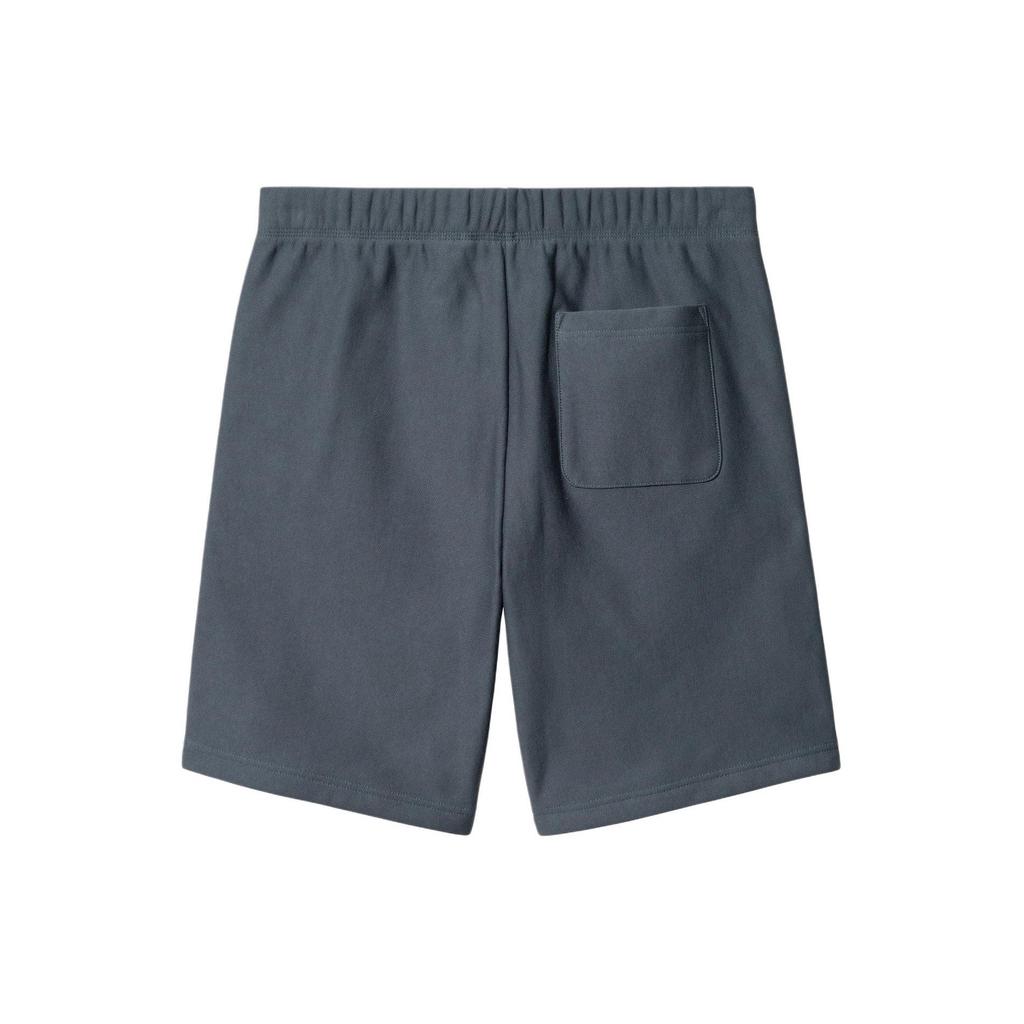Carhartt WIP American Script Sweat Shorts With Badge Pattern Men Shorts Dark-Gray I031685-1CQ-XX