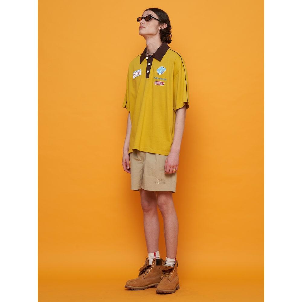 Saendeusaundeu Car Wash Tcollar Tshirt Mustard