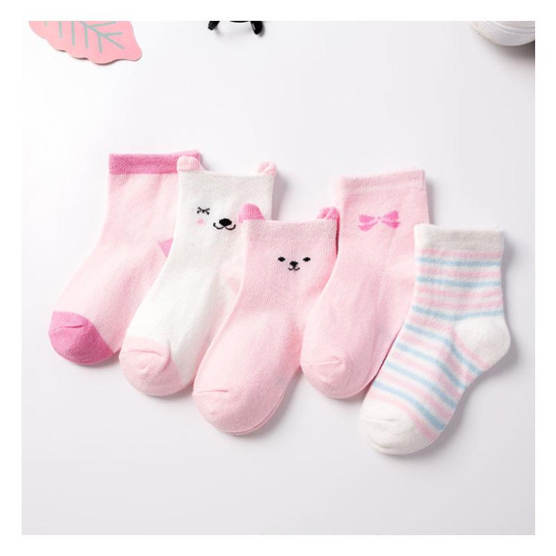2025 Breathable Cotton Baby Socks - Unisex Cartoon Ear Design for Spring & Autumn