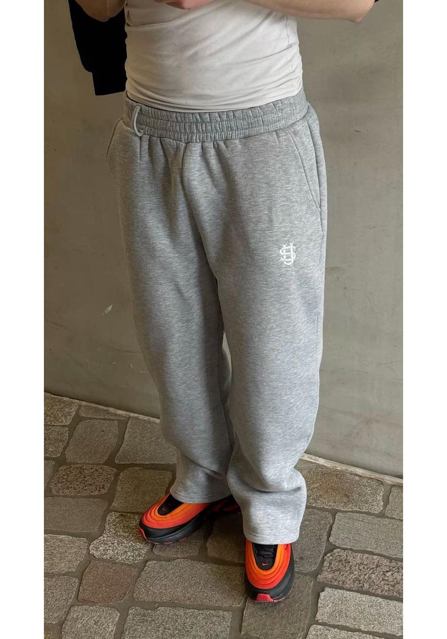 Ensemble de survêtement à fermeture éclair, coupe ample, couleur unie, tendance hip-hop européenne et américaine transfrontalière M gray