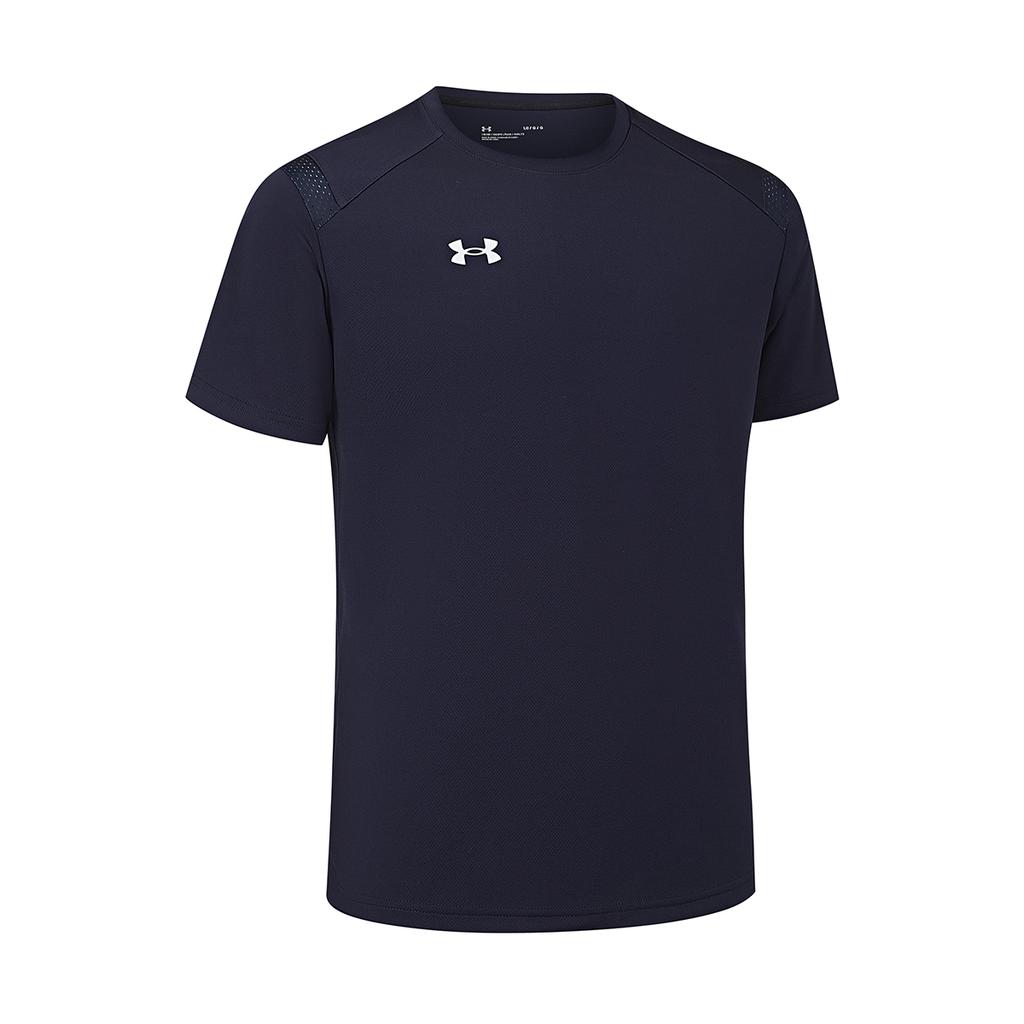 Under Armour Comfortable Sports Jersey Casual Logo Print Short Sleeve T-Shirt Unisex Tops Navy-Blue 21500525-409