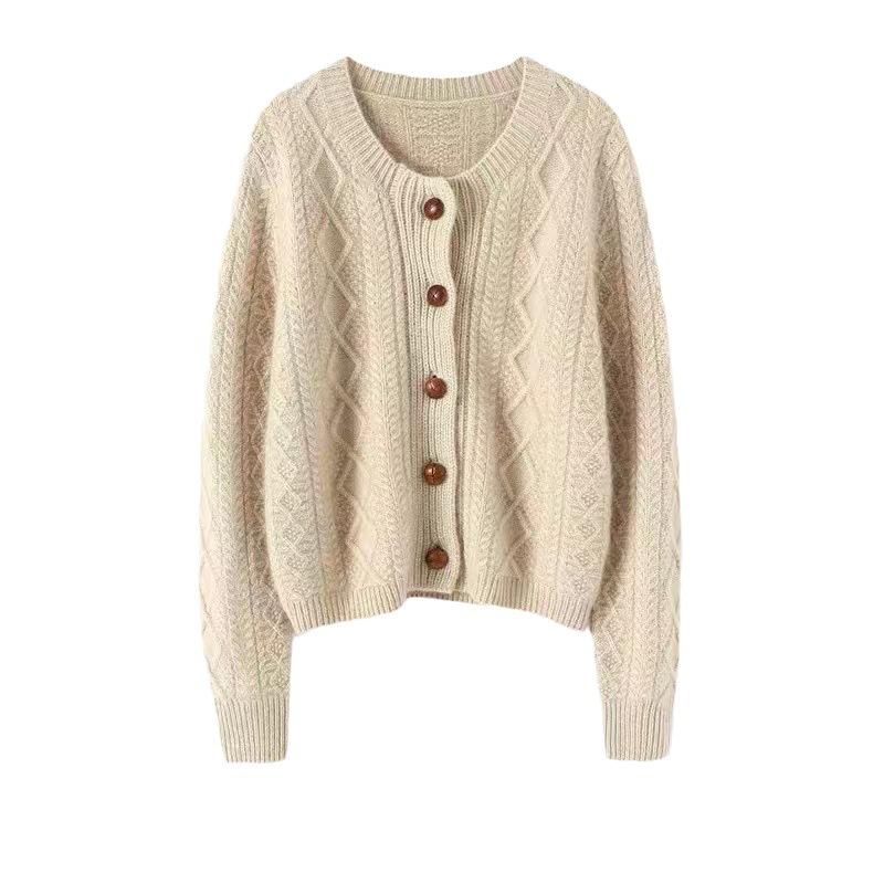 Jacket Women's Autumn and Winter New Loose and Versatile Knitted Cardigan Top