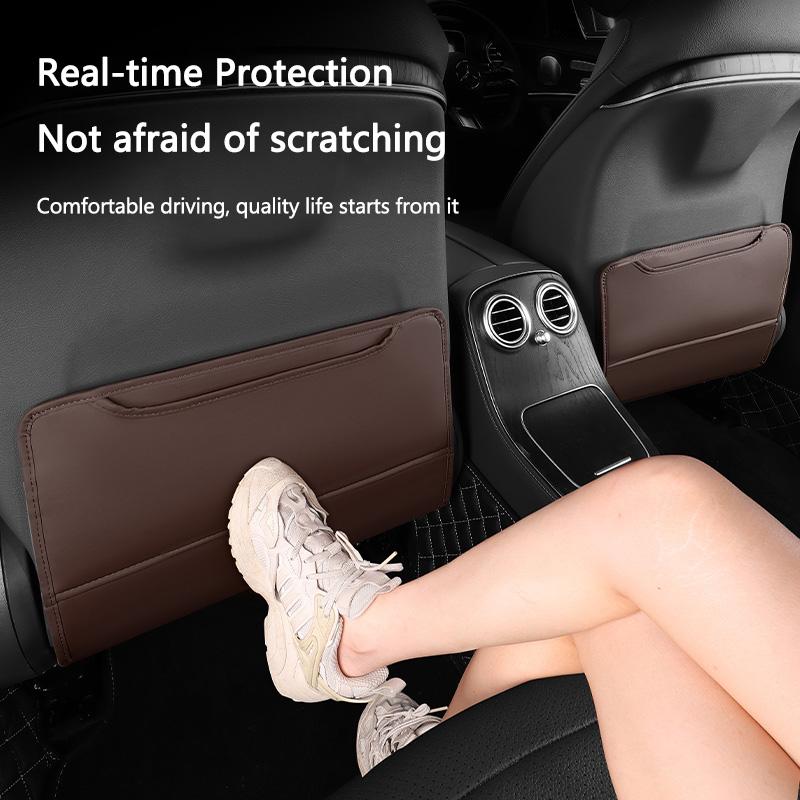 High-end Leather Car Seat Back Protection Mat Anti Kick Pad Anti-dirt Pad For BMW MINI CooperS F54 F55 F56 F57 R53 R54 R55 R56