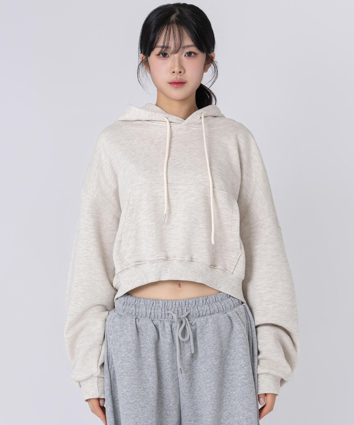 Under Off Women S Relaxed Crop Hoodie Oatmeal Oatmeal/Free