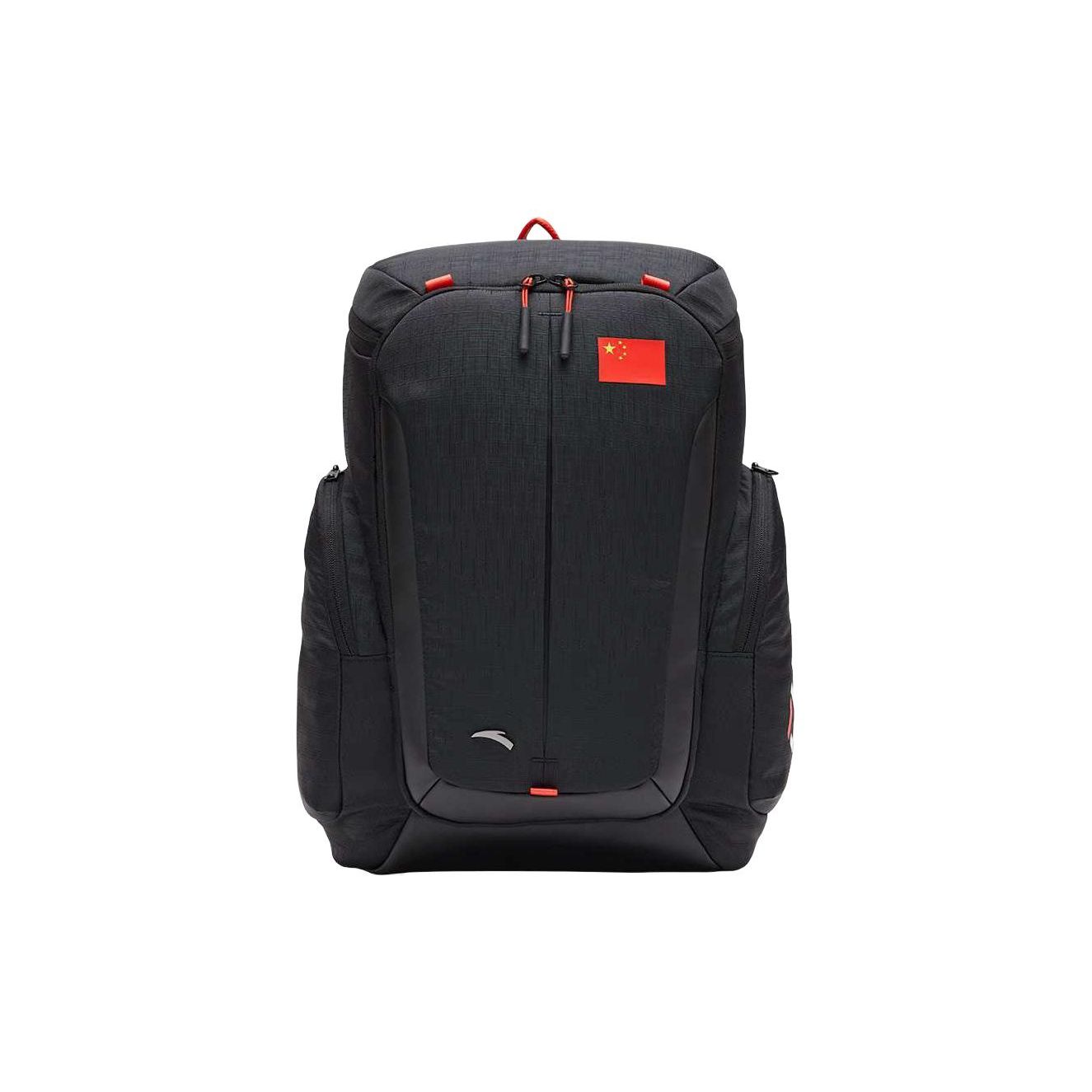 

Anta China Representative Team Multifunctional National Standard Sports Large Capacity Polyester Backpack Men Backpack Basic-Black 492340101-1 Basic Black