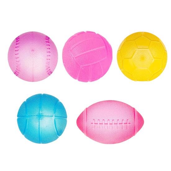 Sports Ball Squeeze Toy Stress Relief Mini Basketball Baseball Rugby Football Tennis Fidget Toy Decompression Stress Ball Party Favors