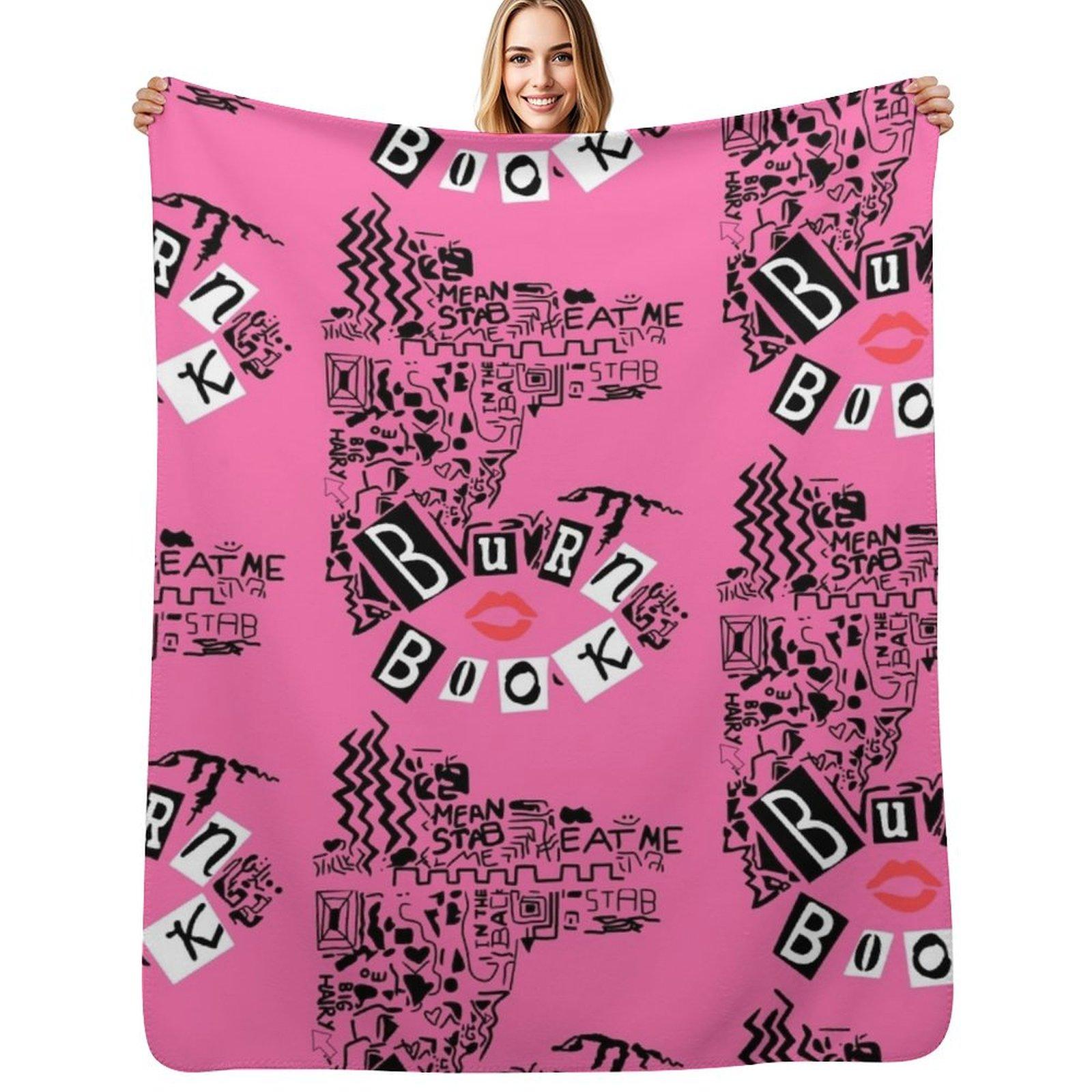Burn Book - Mean Girls Throw Blanket Portable Lightweight Blanket for Travel Camping 75X95CM