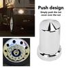 Lug Nut Covers ABS Chrome Plastic Anti Rust 33mm Flanged Lug Nut Caps for Trucks Trailers and Vehicles Flanged Lug Nut Cover