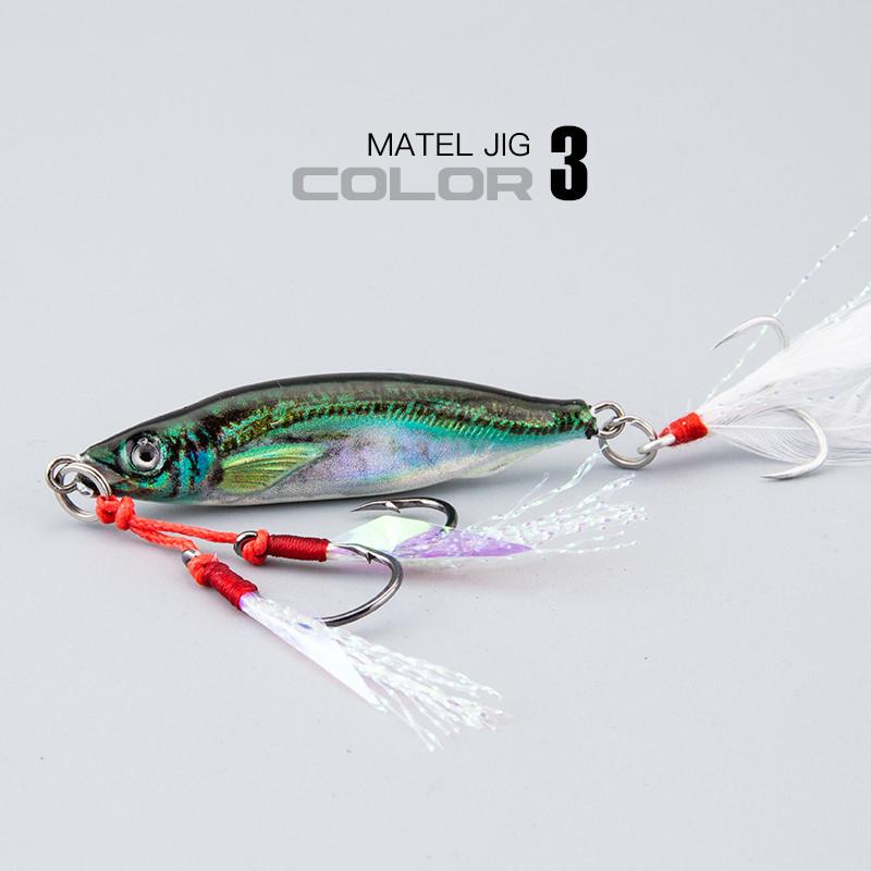 

3D-печатная тонущая железная пластина рыболовная приманка для пресной и морской воды 20g