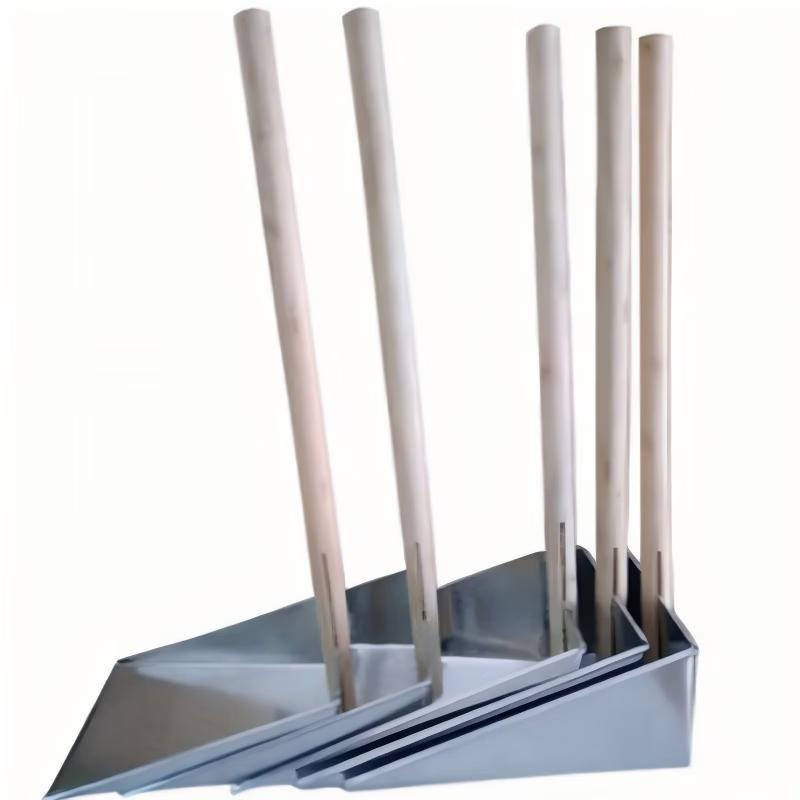 Jingyi Solid Wood Handle Iron Dustpan