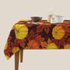 Autumn Pumpkin Waterproof Tablecloth Holiday Wedding Party Decor Fall Thanksgiving Maple Leaf Table Cover For Dining Table Decor