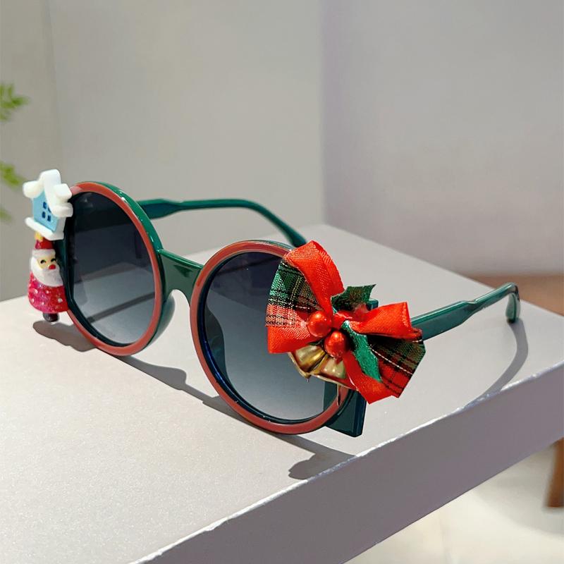 New DIY Christmas Limited Sunglasses Oversize Round Personalized Party Shades Funny Cute Cartoon Decor Sun Glasses