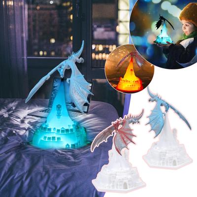 3D-Druck Schlafzimmer Kreative Dekoration Kleines Nachtlicht LED Aufladen Kleines Nachtlicht Weihnachtsgeschenk