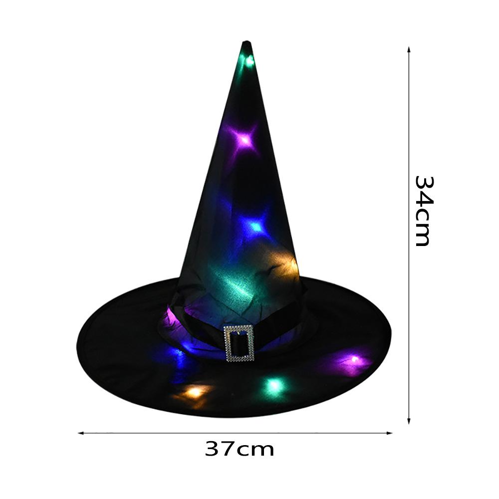 5x Halloween Witch Hats LED String Lights Light Up Outdoor Hanging House Decor