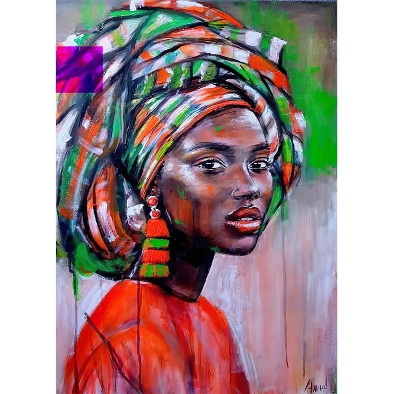 Graffiti Art African Black Woman Posters and Prints Abstract African Girl Canvas Paintings On the Wall Art Pictures Wall Decor