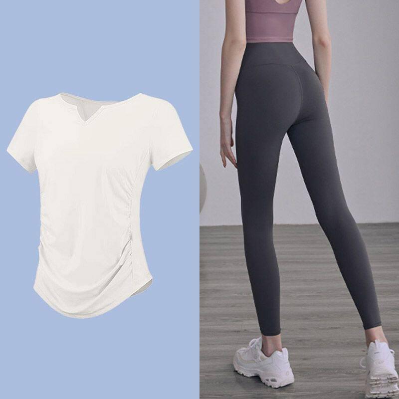 Women's Plus Size Quick Dry Yoga & Fitness Short Sleeve T-shirt, Running & Training Casual Top for Summer