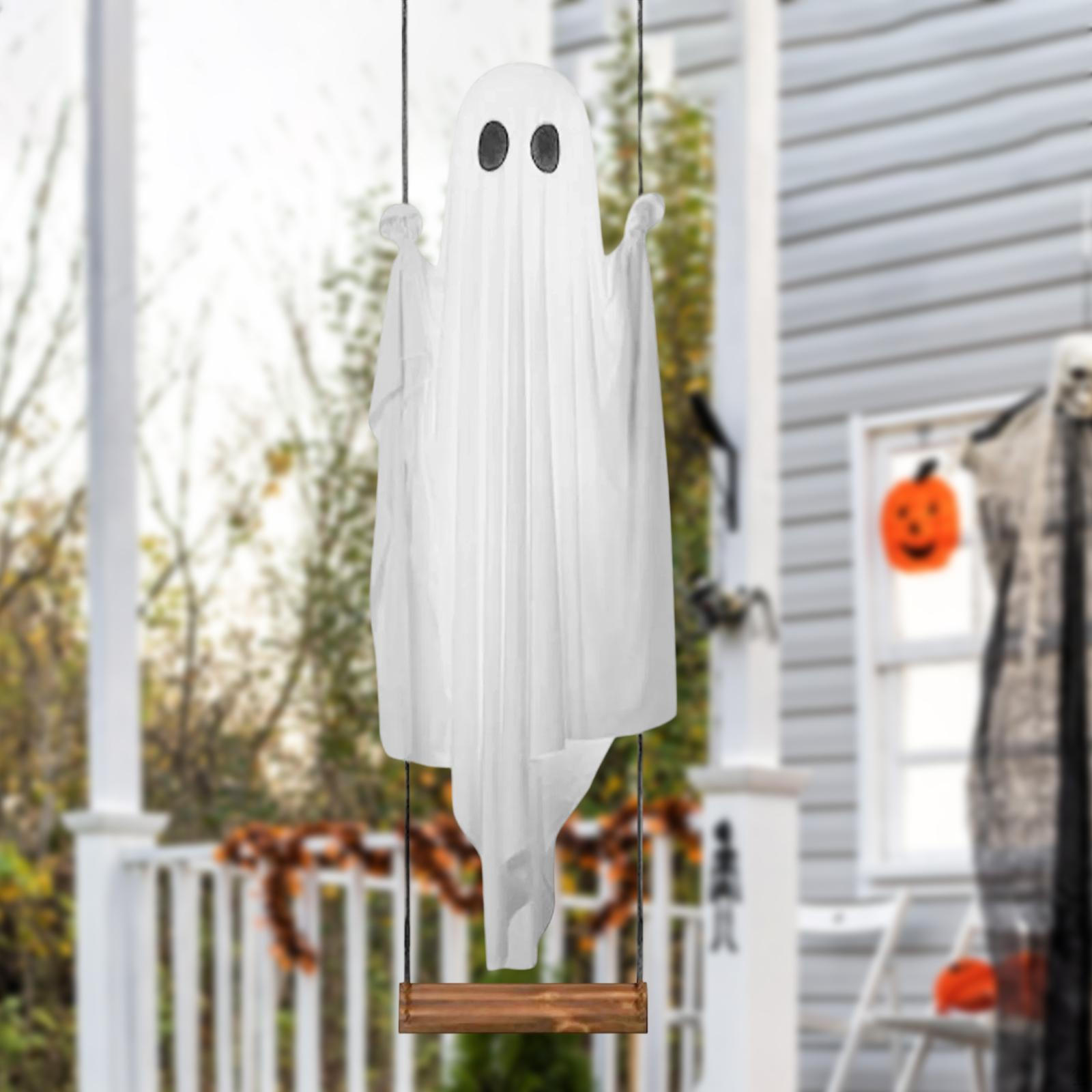 

Glowing Halloween Swing with Remote 8 Light Modes Versatile Lifelike for Yard Tree Easy Setup 180cm
