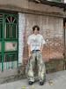 Jeans Unisex de Pierna Ancha Desgastados Bordados - Largo Hasta el Suelo Estilo Moderno