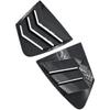 Car Rear Louver Window, Compatible with Honda City 2009-2014, Carbon Fiber Look Side Shutter Vent Trim