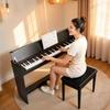 Piano Digitale Compatibile Bluetooth 88 Tasti con Triplo Pedale e MIDI USB, Tasti Sensibili al Tocco, 88 Tasti Pesati Jack Cuffie, Schermo LED,