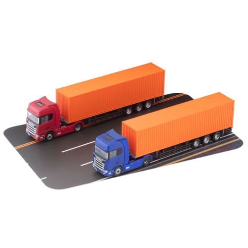 TOMYTEC The Trailer Collection Trecolle Scania Trailer Set A Diorama Supplies