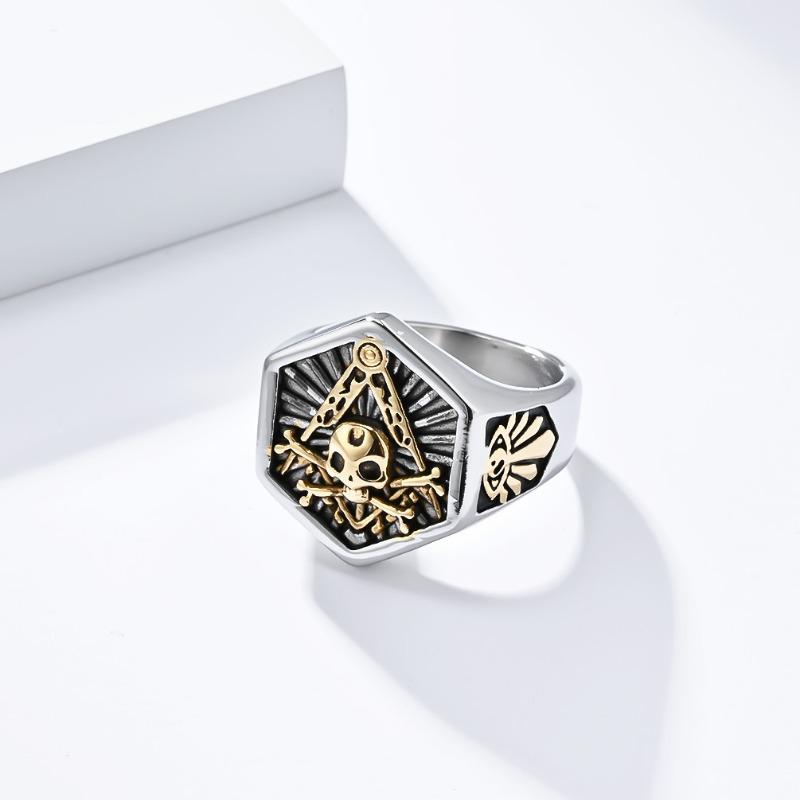 Skull Titanium Ring Men's Personalised Fashion Jewellery