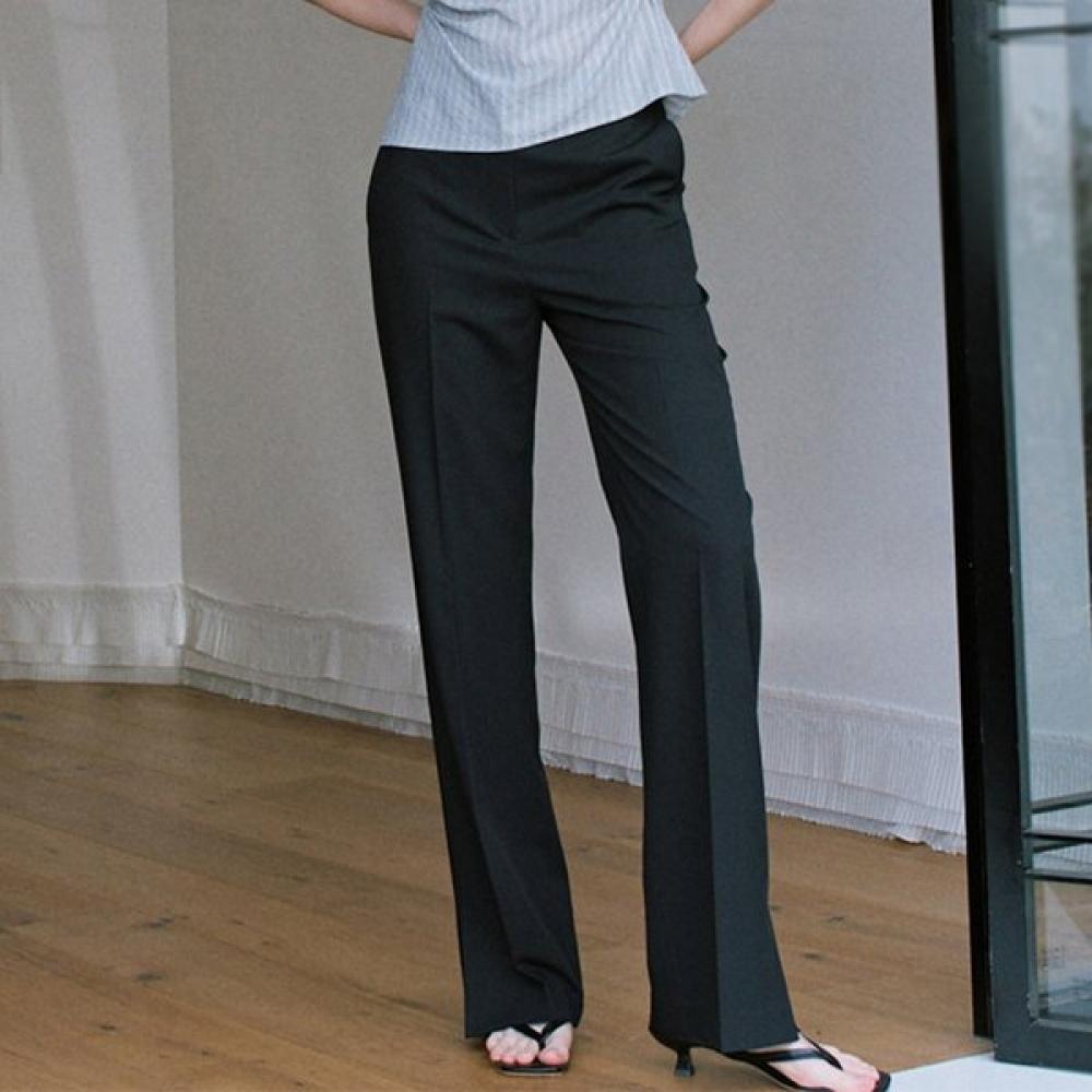 

On On [reservatiOn April 17th Shipping] Semi Bootcut Slacks New6ml410 BLACK/M_02