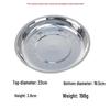 Food-Grade Stainless Steel Multi-Purpose Plate: Ideal for Soup, Dinner, Fruit, Steaming, and Household Use.