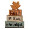 4Pcs Football Table Decorations Football Tiered Tray Decor Sport Game Centerpiece Sign Decorative Rugby Stack Block Gift for Fans Club Tailgate