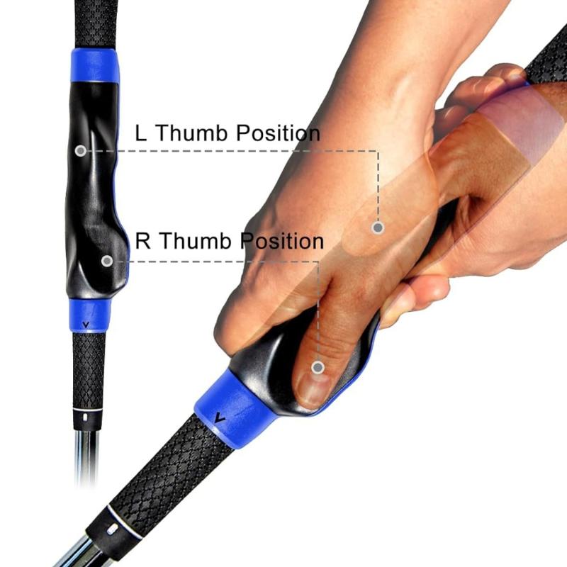 4Pack Ergonomic Golf Grip Corrector Quickly Install Golf Golf Putting Aid Corrector for Precise Hand Alignment
