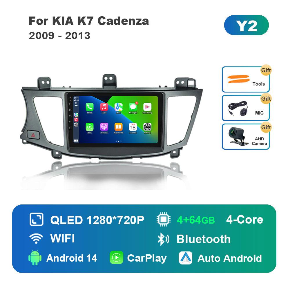 Android 14 Intelligent System Car Video Multimedia Player for KlA K7 Cadenza 2009 - 2013 GPS DSP Stereo WiFi BT 4G Auto Tools