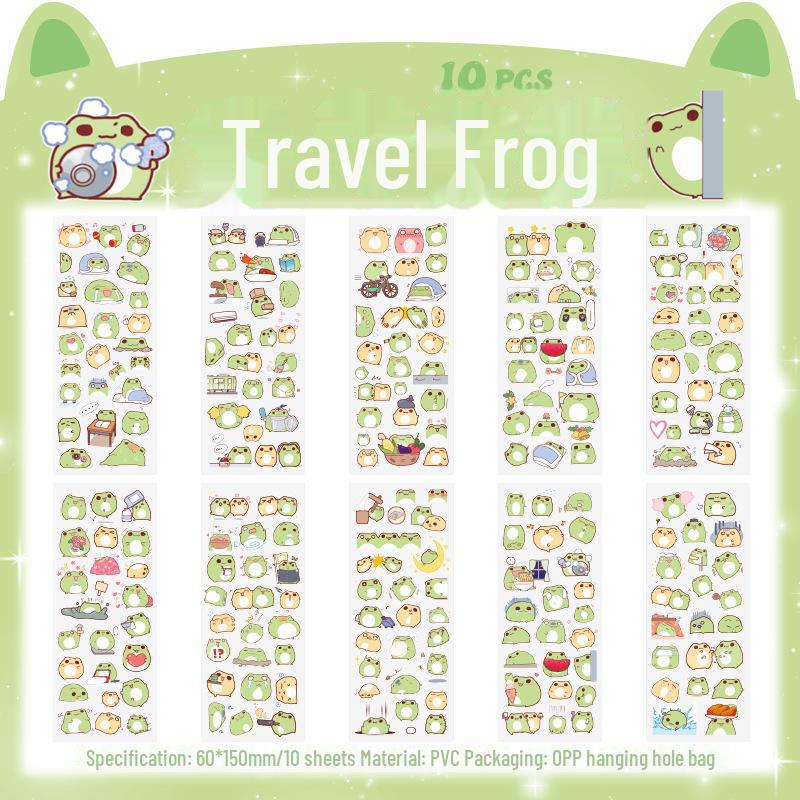Waterproof Cartoon Stickers for Kids' Notebooks - Creative and Cute Decor Pack