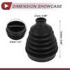 HEROFFIX 1 Set CV Joint Boot Kit for BMW X5 2000-2006 Outer Constant Velocity Joint Boot W/Clamp #31607565316 Black Rubber