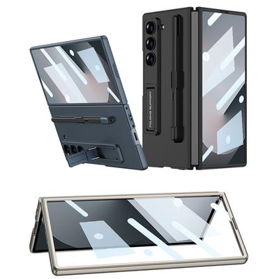 Samsung Z Fold6 Mobile Phone Case Folding Screen Pen Slot Fold6 Shell Film Integrated Adjustment Bracket Anti Fall Hard Case