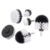 6Pcs Drill Cleaning Brush White Soft Nylon Bristles Wear Resistant Drill Brush Power Scrubber for