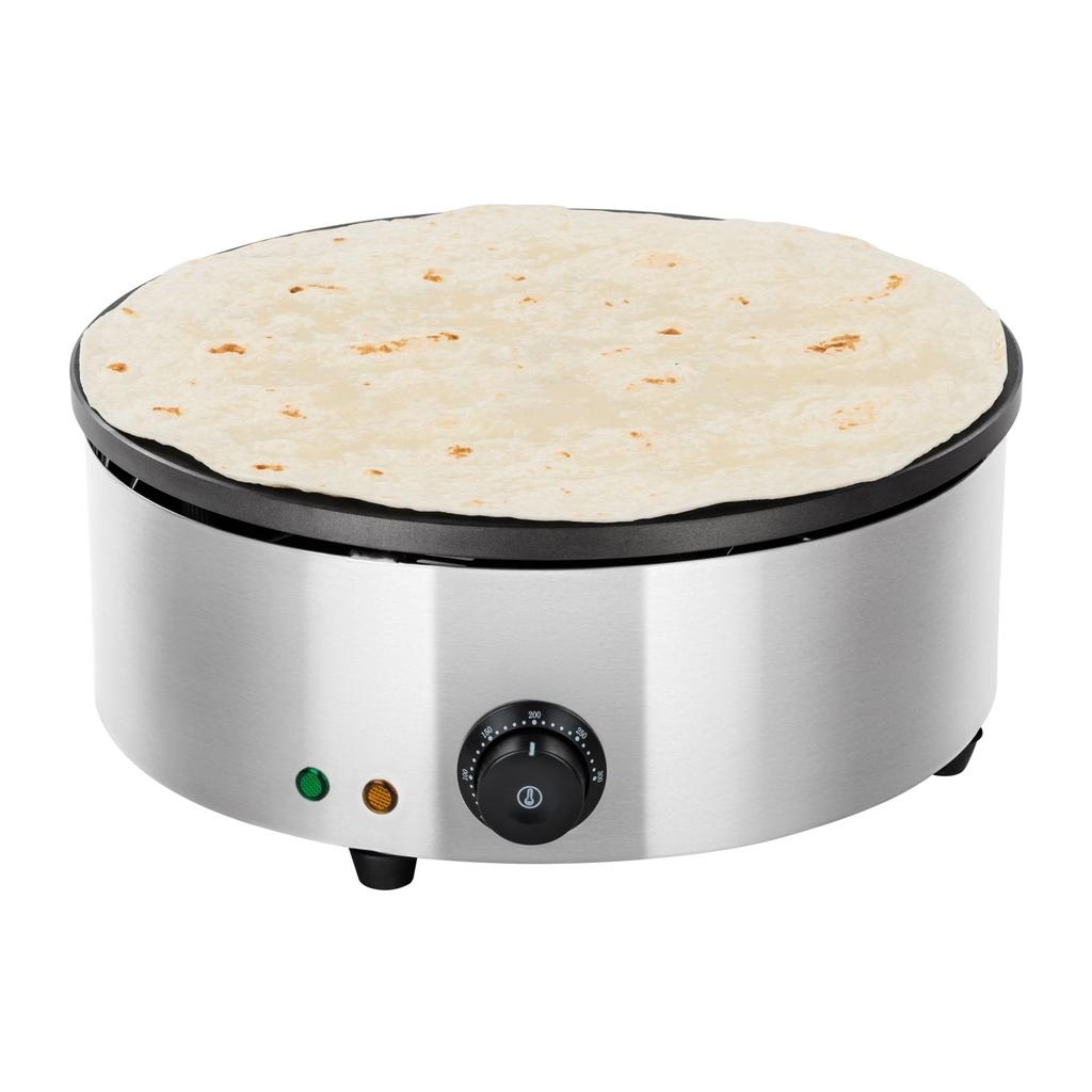 Round Pancake Maker, Teflon-coated, Diameter 40cm