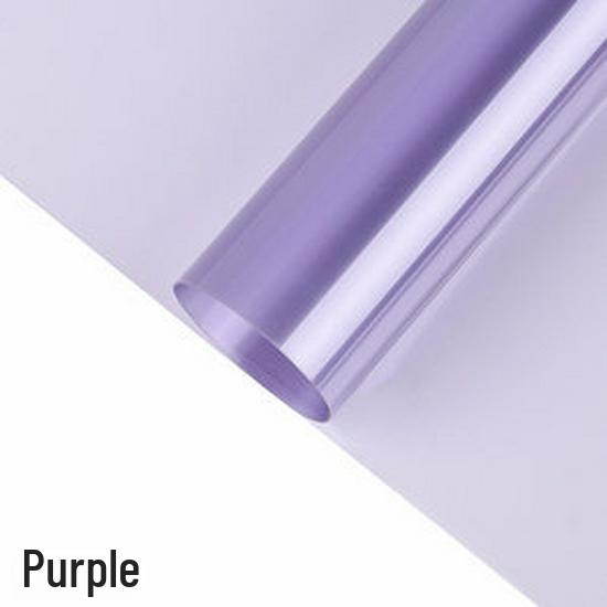 

5-дротова водонепроникна желейна плівка, золотий край, квітковий папір Fog Bread, обгортка для букетів квітів (20 аркушів) Purple;56*56CM