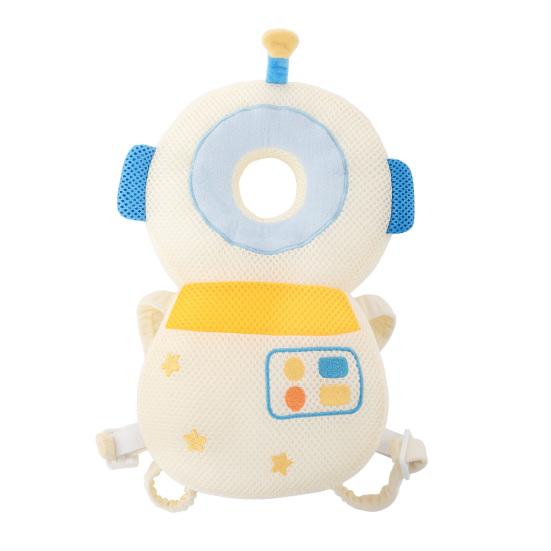 Baby Head Protector Backpack, Soft Stuffed Pad Prevents Babies Backward Fall, Cute Plush Astronaut